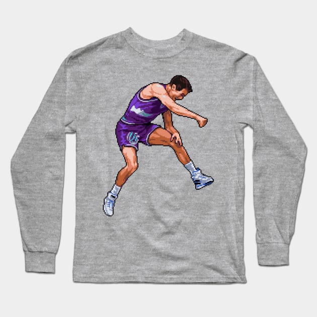 John Stockton Long Sleeve T-Shirt by hansenjames